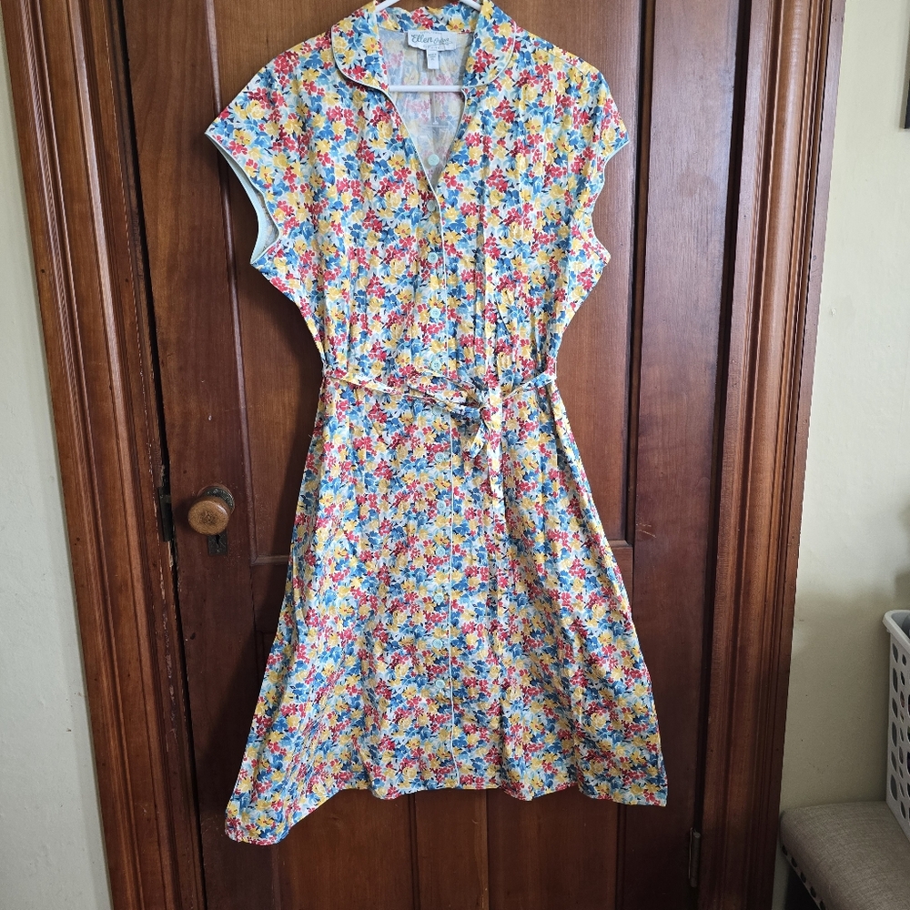 Floral Button-Up Dress